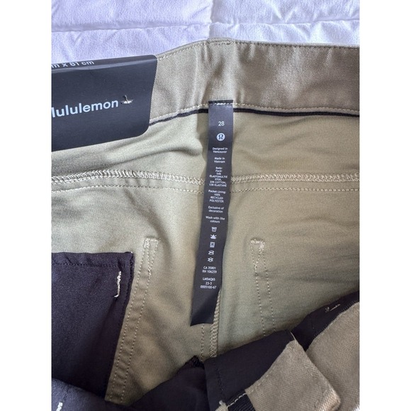 Lululemon ABC Slim-Fit Pant 32"L *Utilitech BALF Bay Leaf Green Men's Size 28 - Picture 7 of 11
